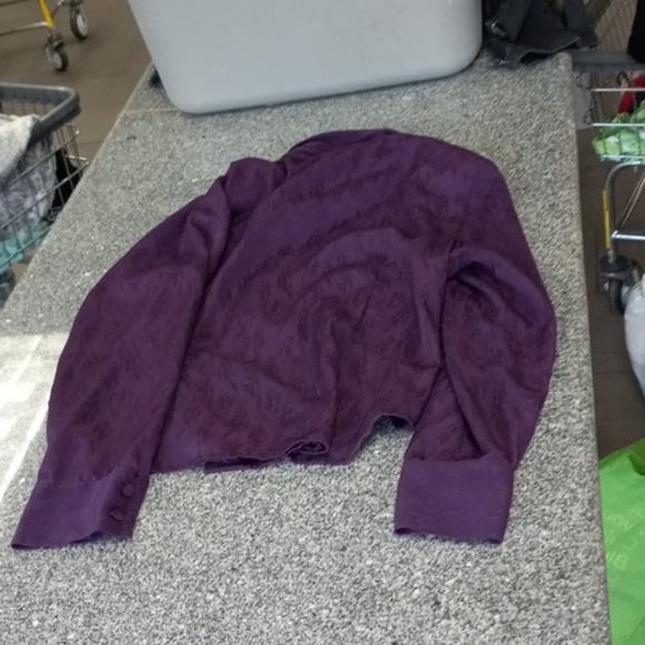 Vintage floral polyester button down - Picture 7 of 8